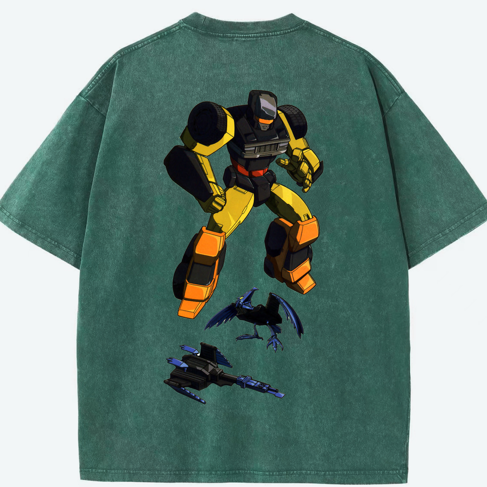 （画像用）  綿100% ヴィンテージ風 半袖Tシャツ（背面プリント）